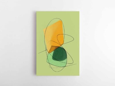 atspalviu tango abstraktus paveikslas ant drobes