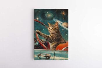 Paveikslas – Katė kosminėje kelionėje (JG00003461)