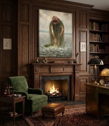 Theodor Kittelsen Paveikslas „Sea Monster“ (JG00004040) - Image 2