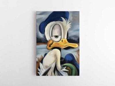 Antinas donaldas juokingas paveikslas